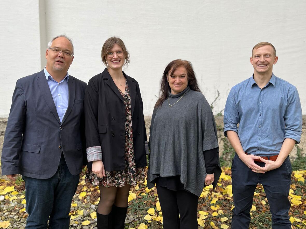 (v.l.) Kai Kaiser, Larissa Ludl, Jutta Braun und Christian Gschwilm. Nicht im Bild: Benedikt Schäfer (Foto: Julian Schmidt / pba)