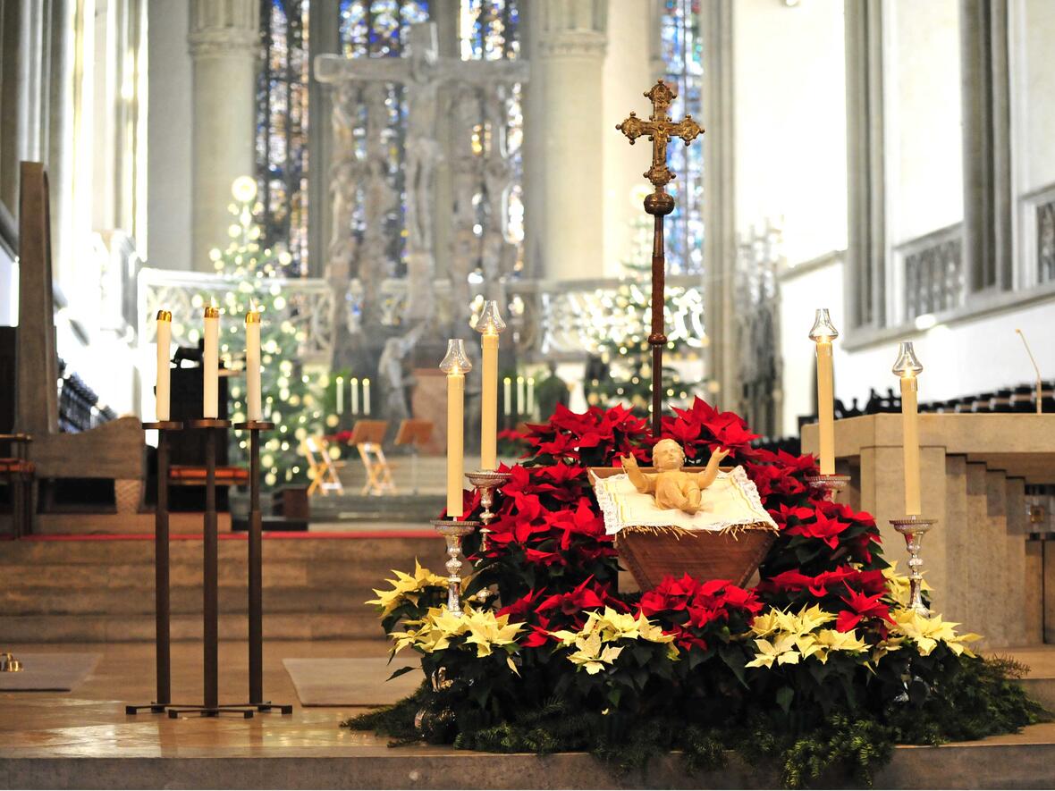 Weihnachten im Hohen Dom zu Augsburg (Motivfoto: Nicolas Schnall / pba)
