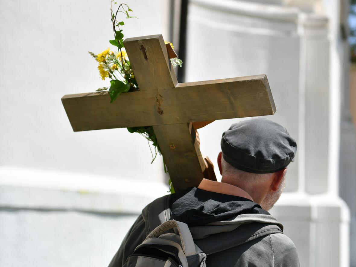 Wallfahrer bei der Wies (Foto: Julian Schmidt / pba)