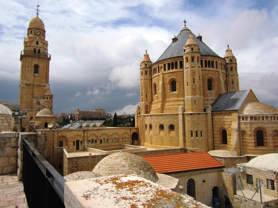 Die Dormitio-Abtei auf dem Zionsberg in Jerusalem (Foto: Wikimedia)