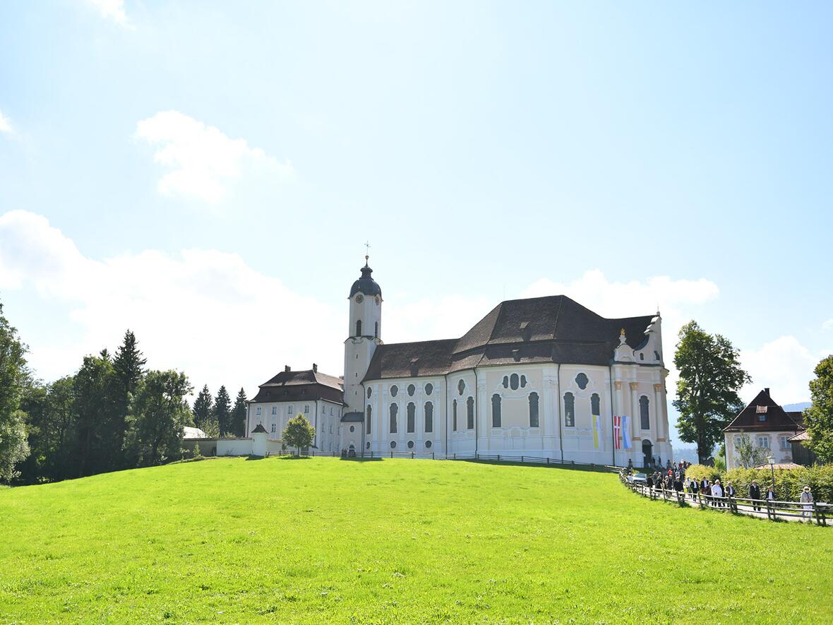 Die Kirche zum Gegeißelten Heiland in der Wies (Foto: Julian Schmidt / pba)