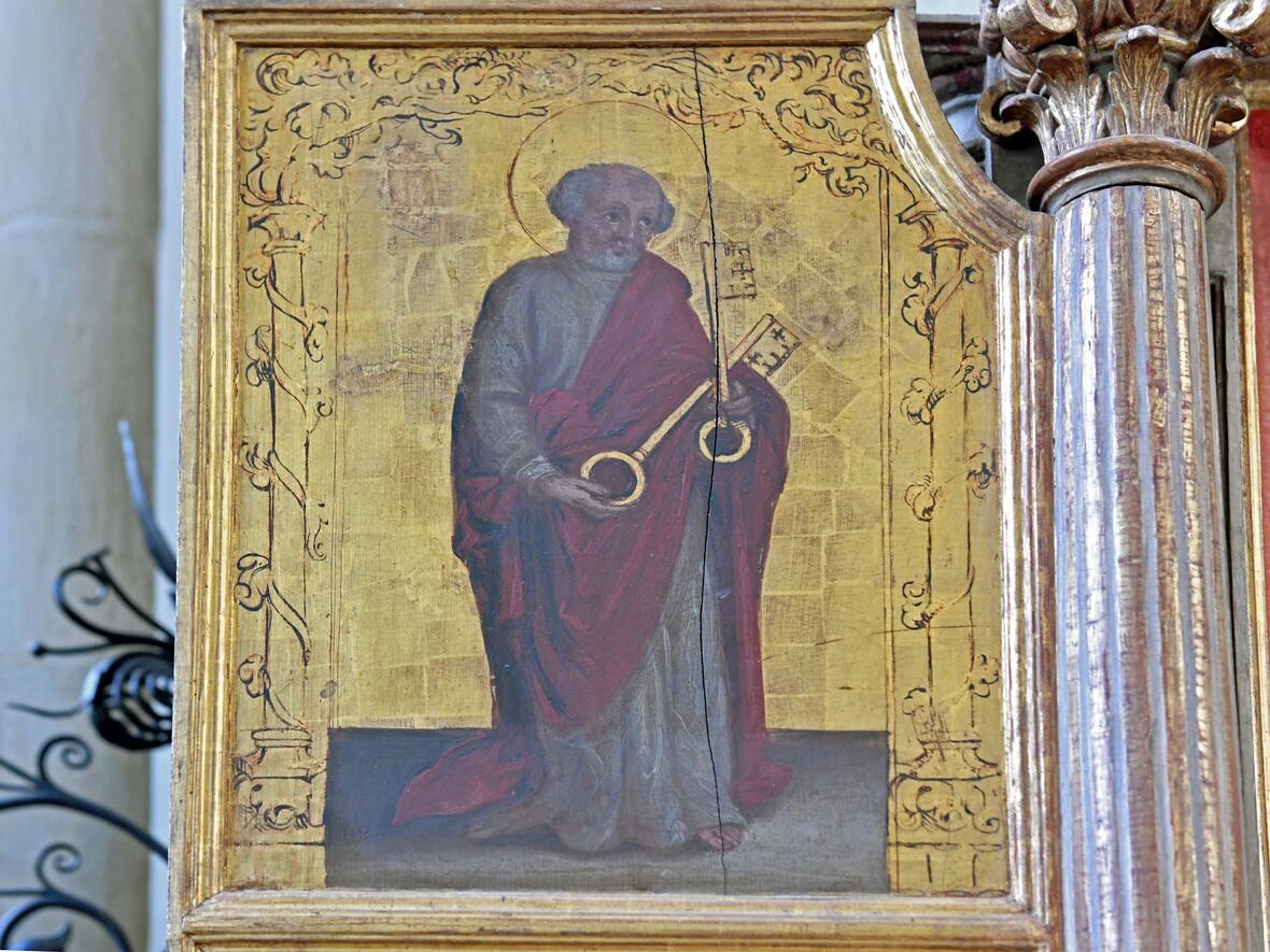 Petrusdarstellung in der Augsburger Ulrichsbasilika (Foto: Leander Stork / pba)