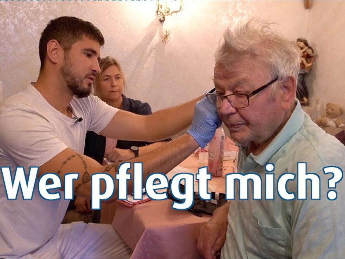 Altenpflege in der Sozialstation Augsburg-Hochzoll. (Foto: katholisch1.tv) 