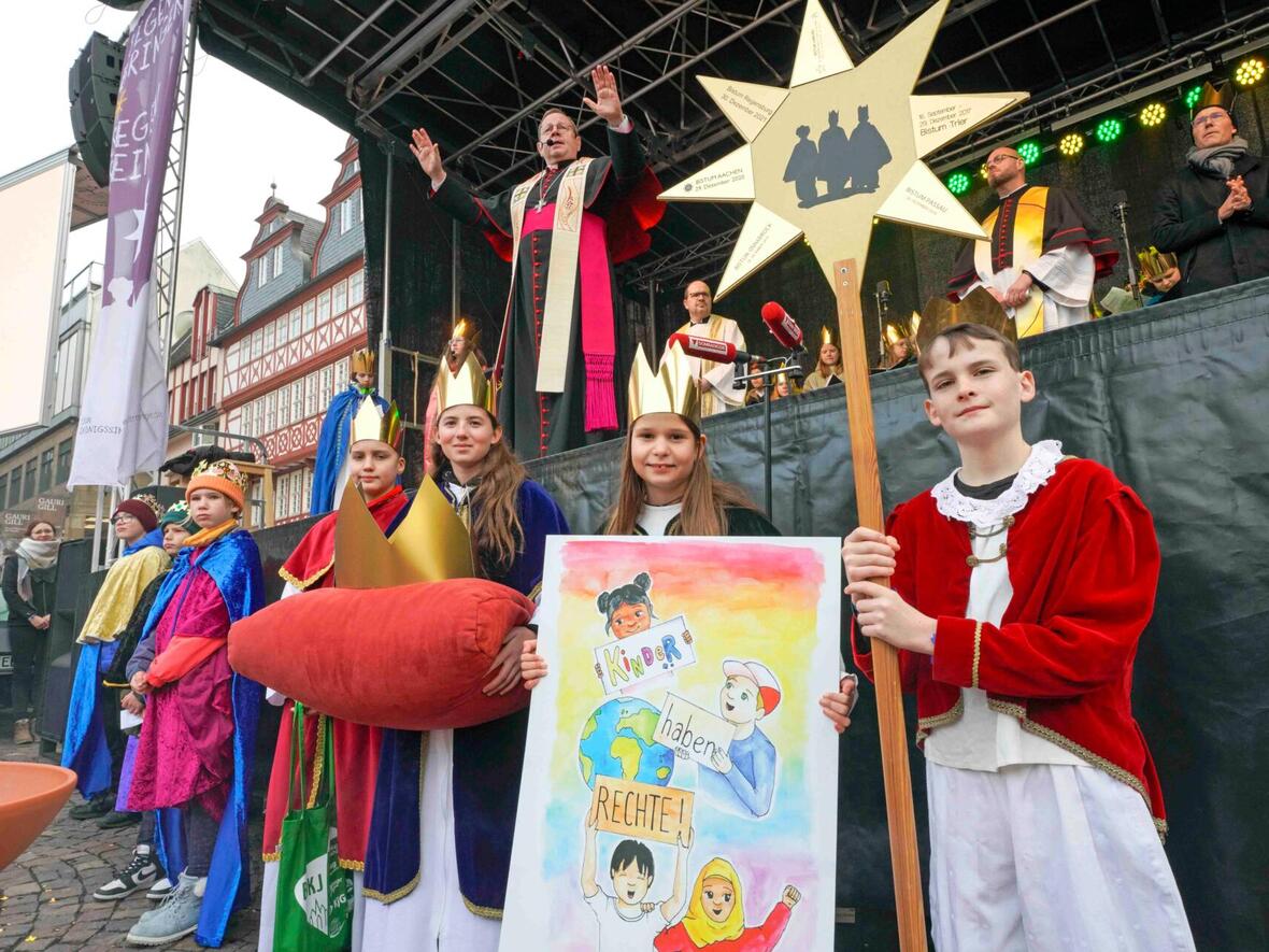 Sternsinger-Staffelstern unterwegs im Bistum 