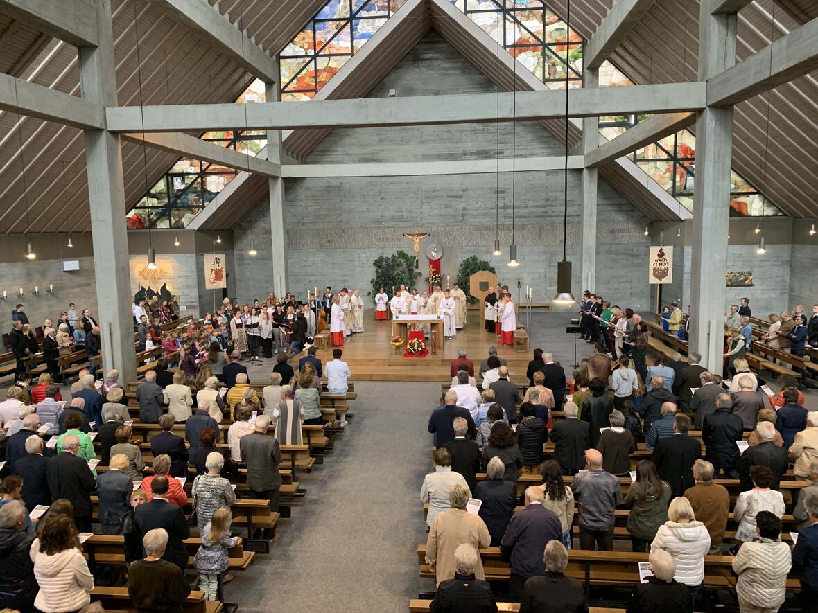 Die engagierte und lebendige Gemeinde Heilig Geist Mühlried feiert das 50.Jubiläum ihrer Kirche. Fotos: Viktoria Zäch (pba)