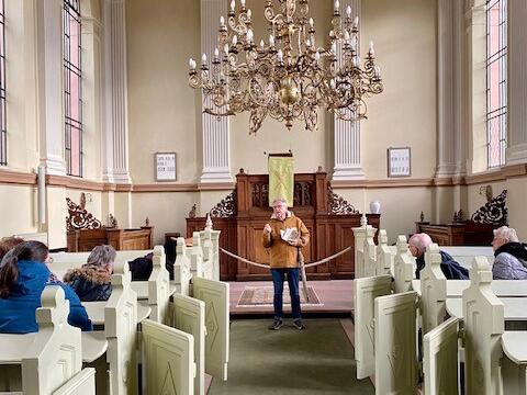 Die Kirche der Remonstranten in Friedrichstadt.