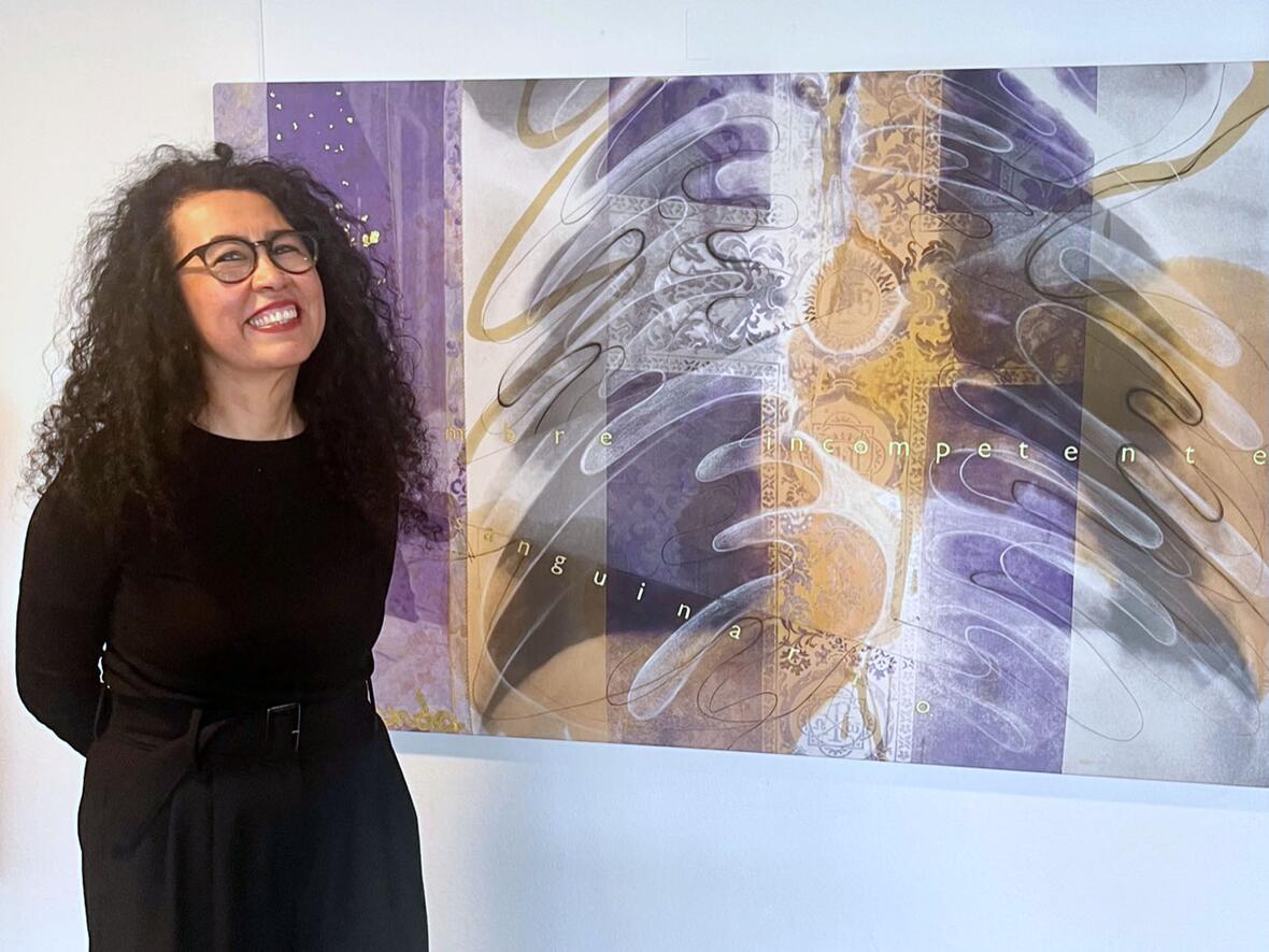 Künstlerinnengespräch mit Lilian Moreno Sanchez (Foto: Dr. Daniela Kaschke)