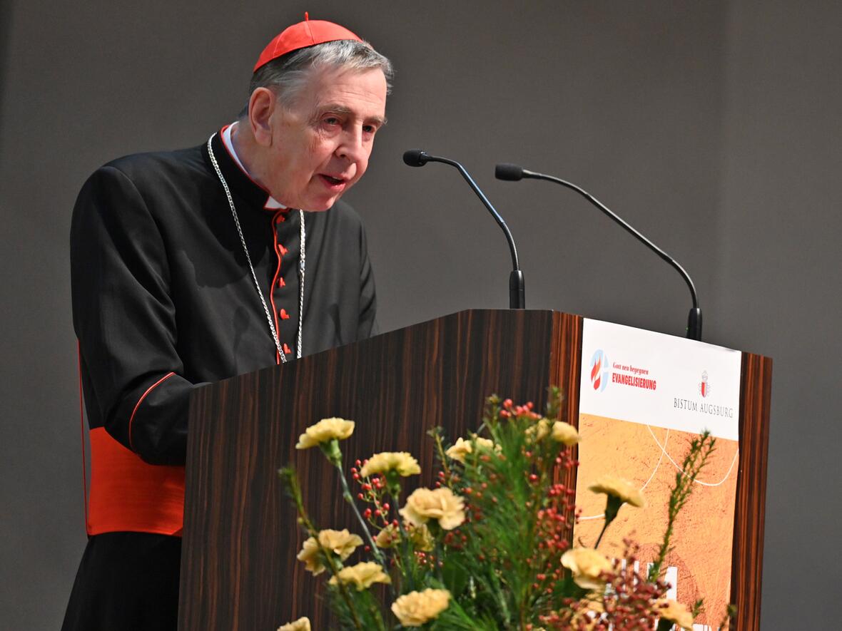Als Ehrengast und Referent war Kurt Kardinal Koch aus Rom nach Augsburg gereist. (Foto: Julian Schmidt / pba)