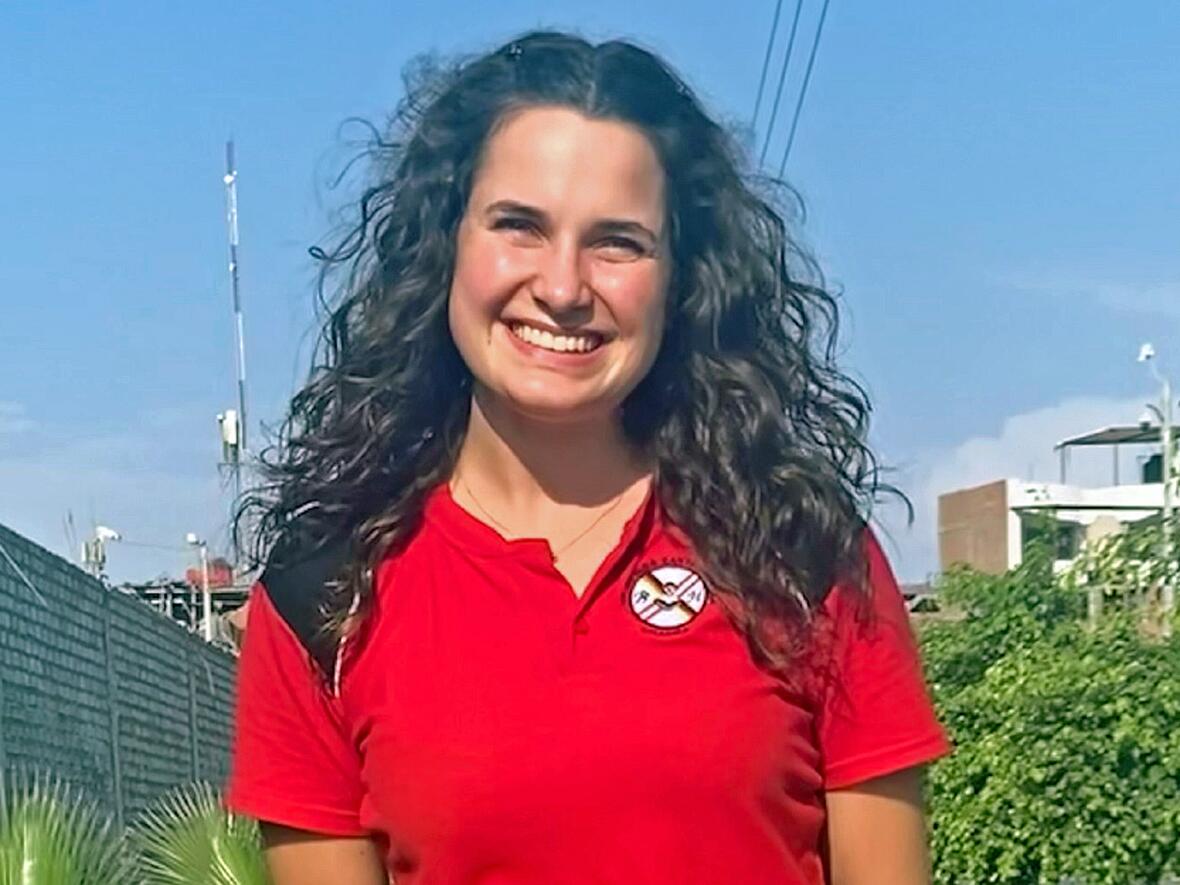 Die Weltfreiwilligendienstleistende Marie Grabmann und ihr Weihnachten in Peru. (Foto: privat)