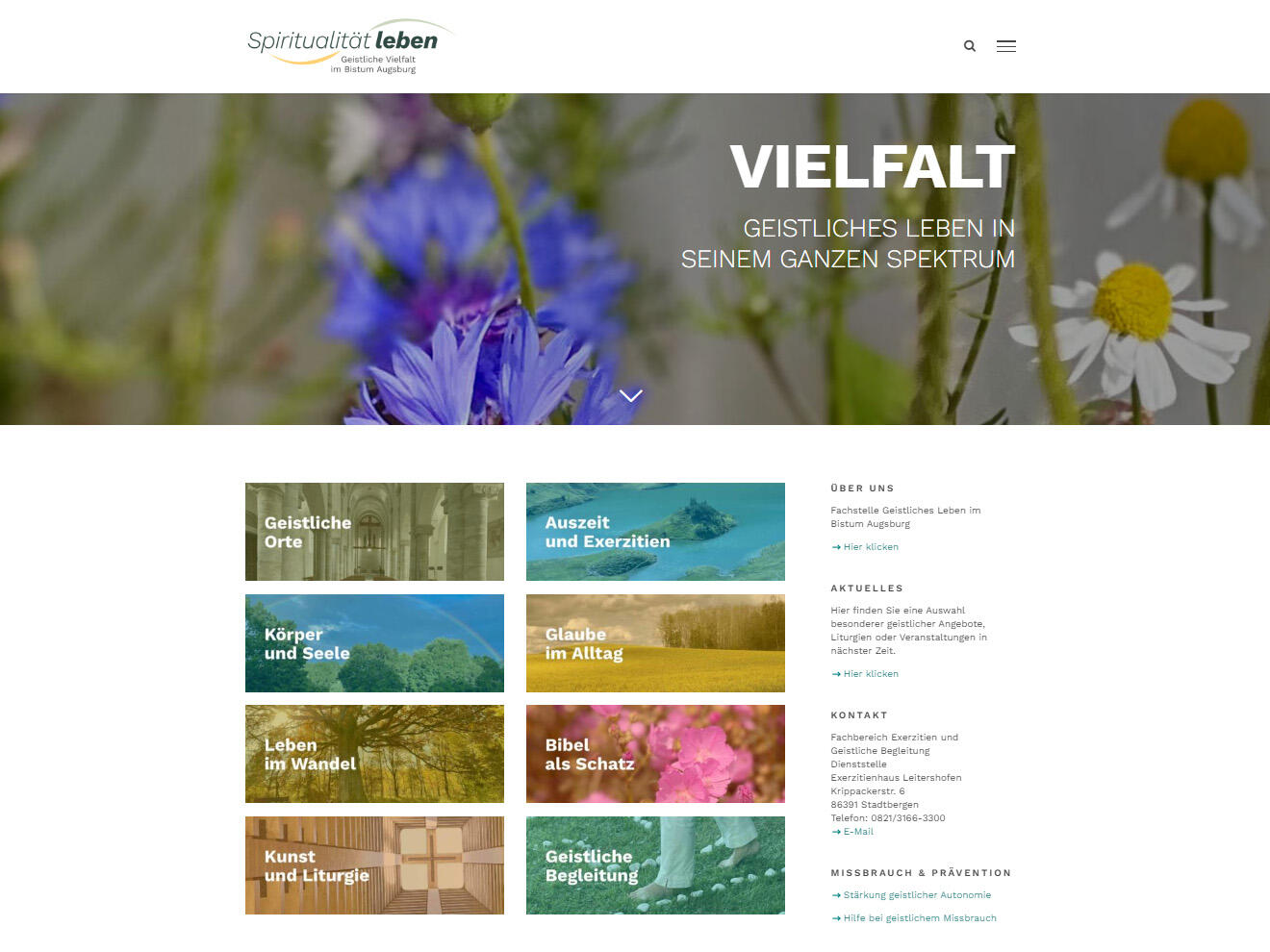 Die Vielfalt geistlichen Lebens sichtbar machen
