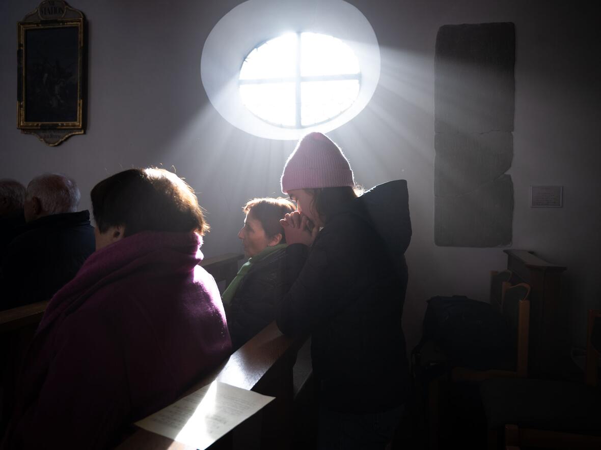 Bischof Bertram rief dazu auf, wie die hl. Adelgundis der Stimme Gottes im eigenen Leben nachzuhören (Foto: Julian Schmidt / pba)