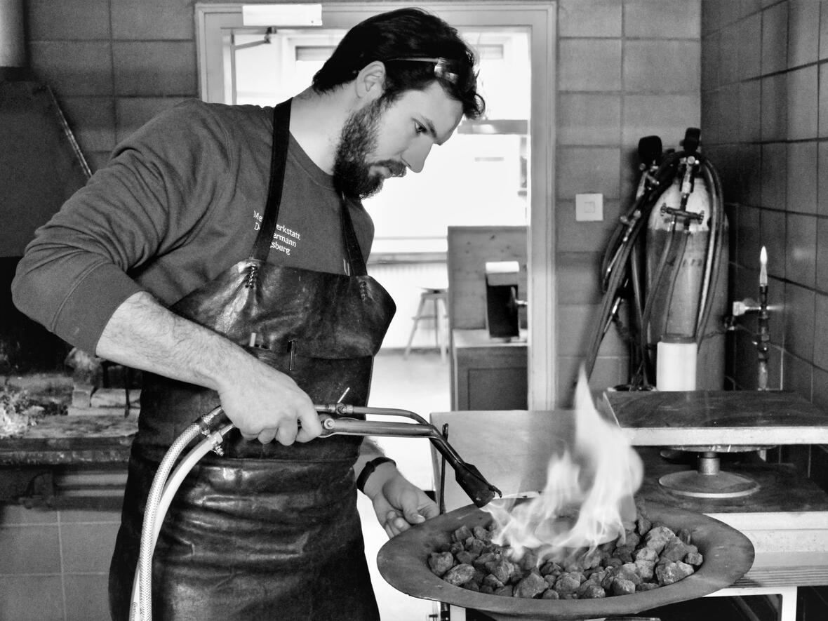 Silberschmiede in Augsburg. (Foto: Werkstätte Dochtermann) 