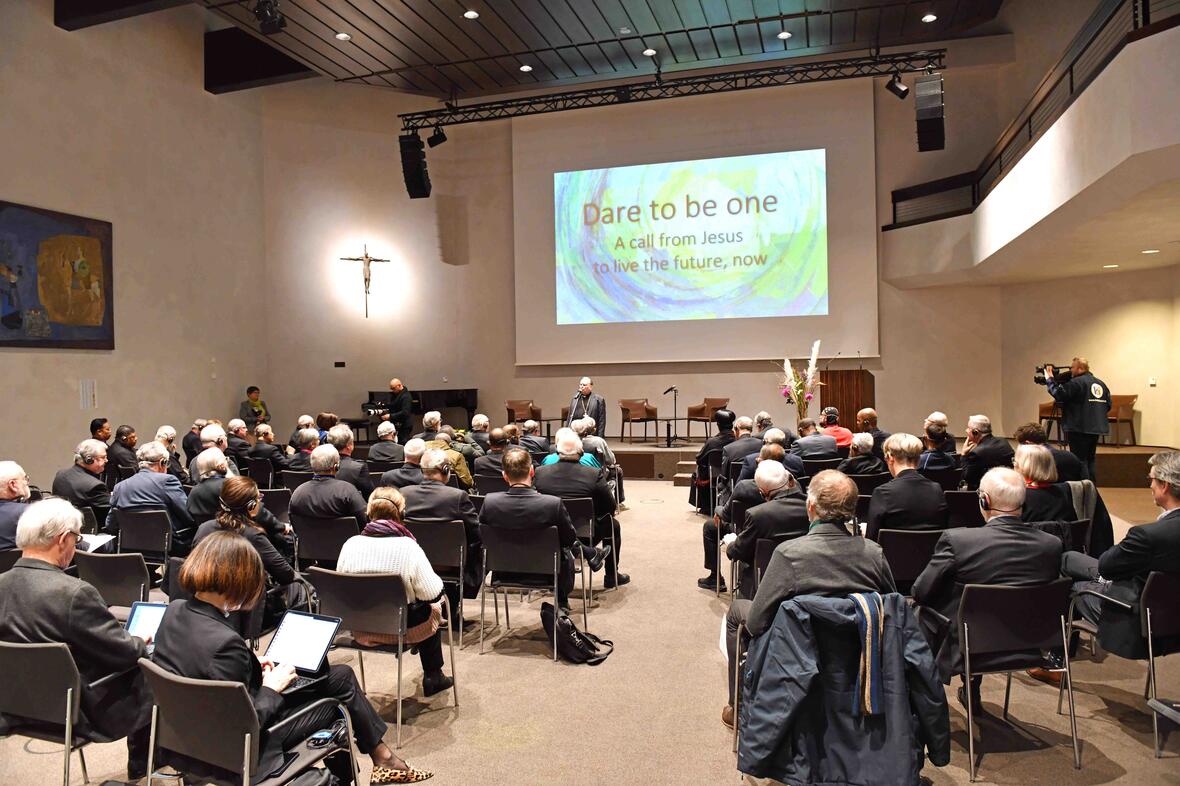 Das internationale ökumenische Bischofstreffen in Augsburg steht in diesen Tagen unter dem Motto "Einheit wagen". (Fotos: Nicolas Schnall / pba) 