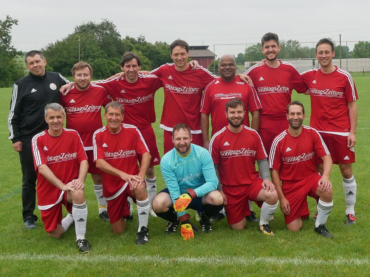 Das Bistumsteam erspielte sich heuer den 3. Platz bei den Bayerischen Seelsorgemeisterschaften in Prosselsheim. (Foto: privat)