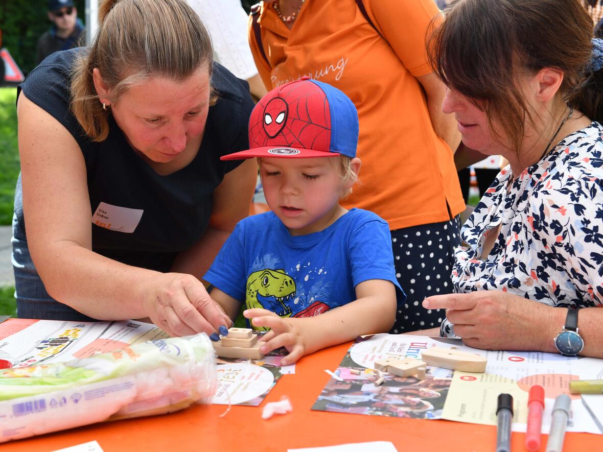 Bei zahlreichen Workshops konnten sich die Kinder kreativ ausleben.