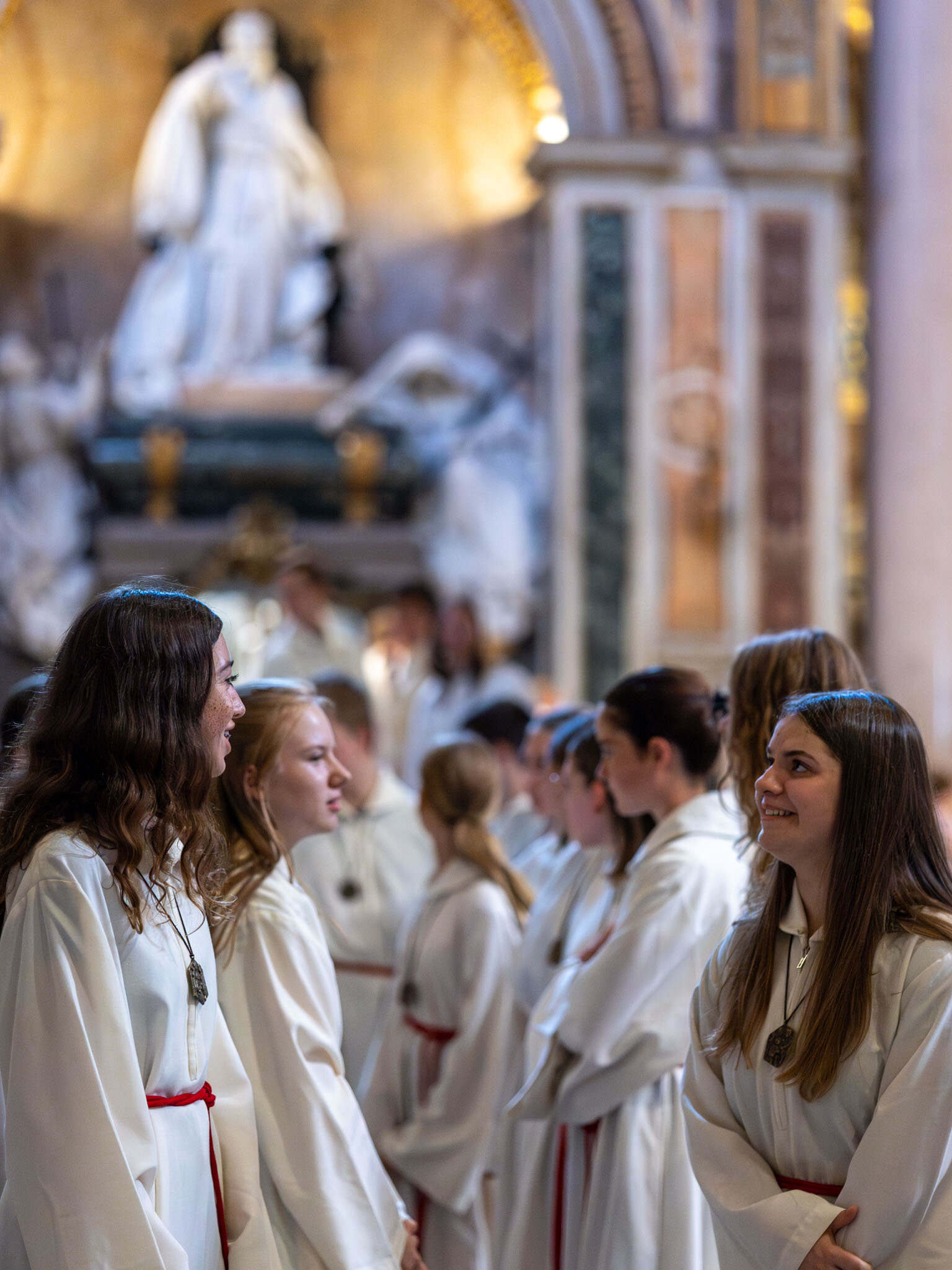 Gute Stimmung beim Eröffnungsgottesdienst.