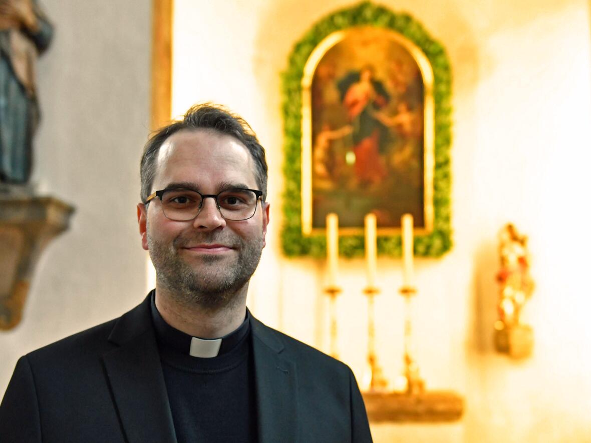Pfarrer Dominik Loy wird neuer Kirchenrektor in St. Peter am Perlach (Foto:pba/Nicolas Schnall).
