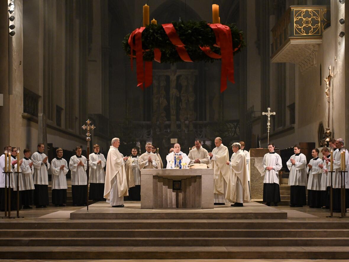 Der Festgottesdienst wurde gemeinsam mit den Augsburger Priesterseminaristen gefeiert.