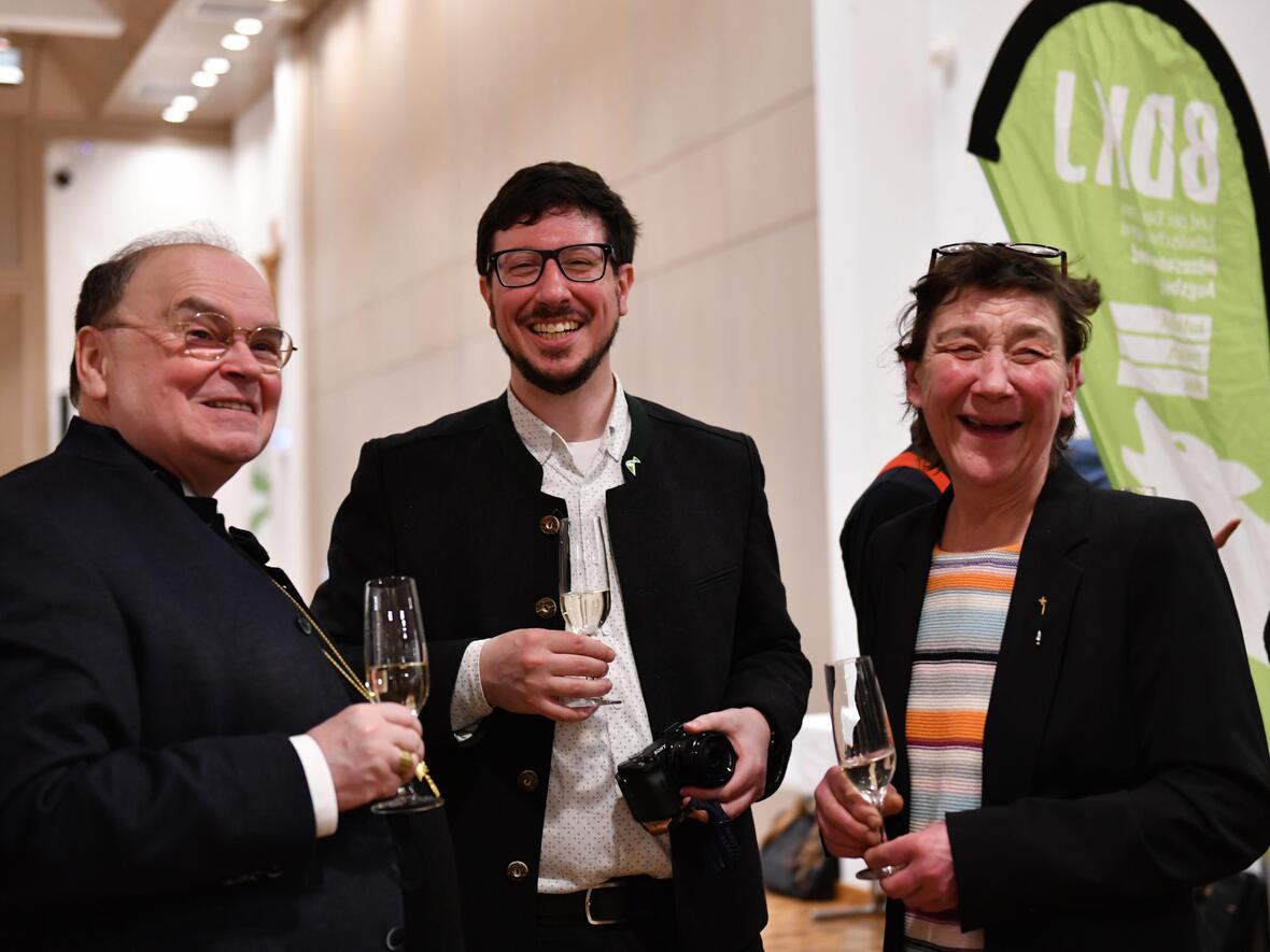 Durchwegs gute Stimmung herrschte den ganzen Abend über. (Foto: Maria Rösch / pba) 