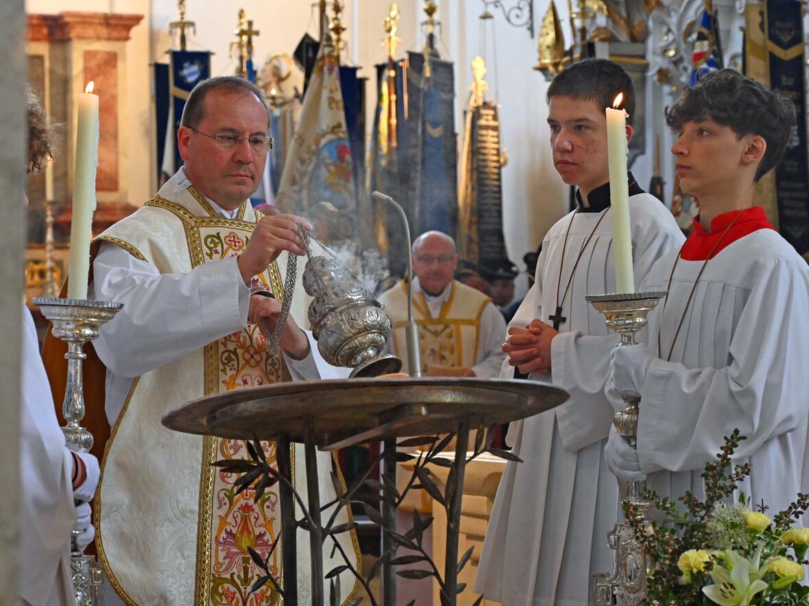 Militärpfarrer Jürgen Stahl aus Kaufbeuren verkündete das Evangelium. 