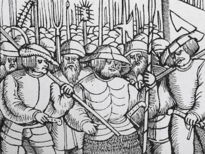 Die Zwölf Artikel (hier das Titelblatt einer Flugschrift von 1525) gelten als eine der frühesten schriftlichen Forderung nach Menschenrechten in Europa (Bild: Wikimedia Commons)