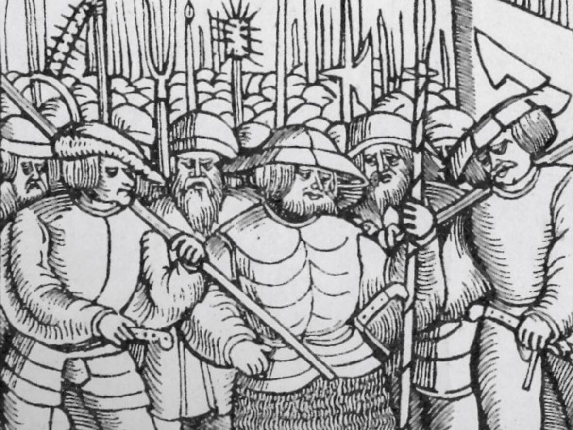Die Zwölf Artikel (hier das Titelblatt einer Flugschrift von 1525) gelten als eine der frühesten schriftlichen Forderung nach Menschenrechten in Europa (Bild: Wikimedia Commons)