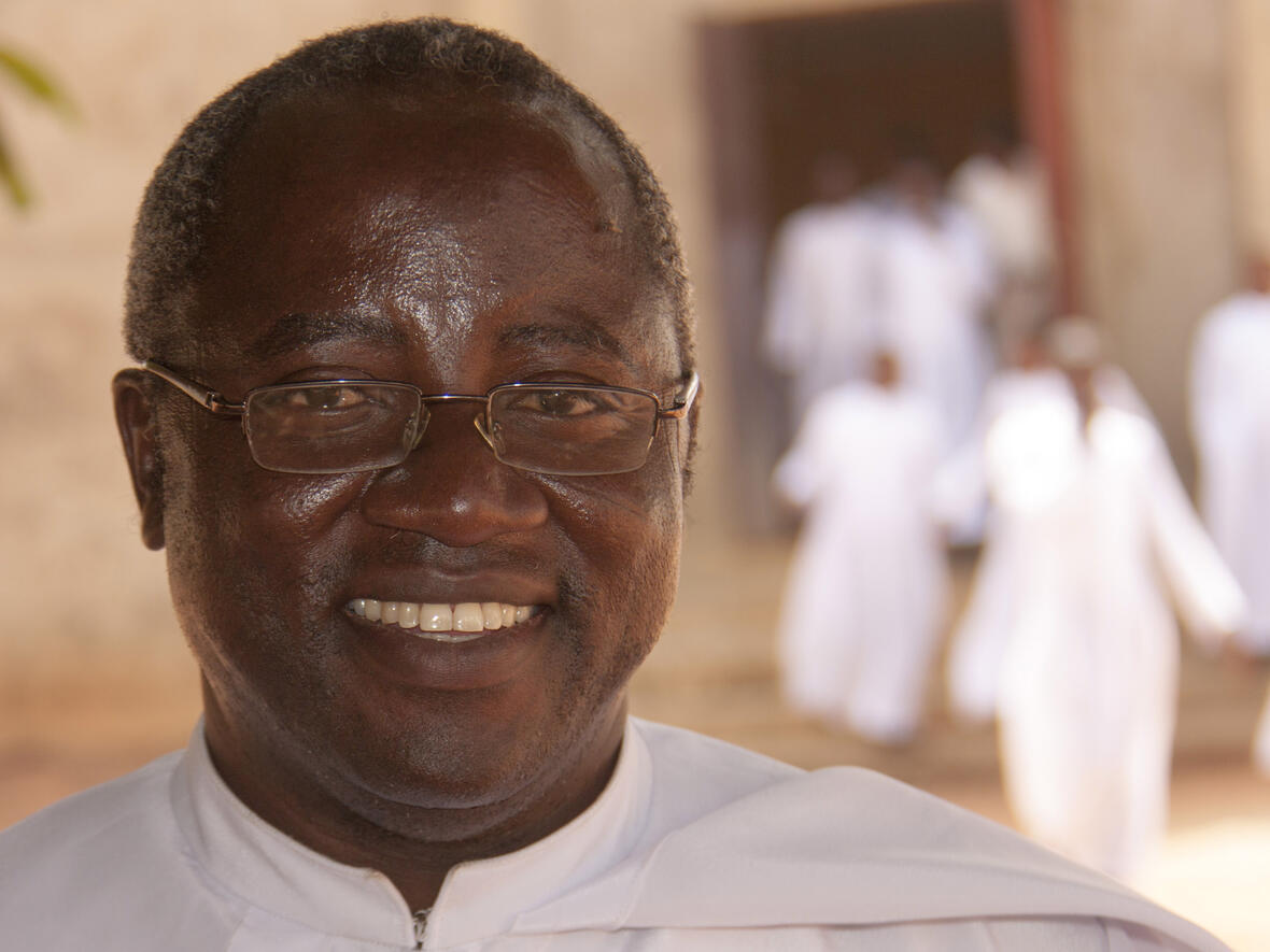 Bischof Habila Daboh aus dem muslimisch dominierten Norden Nigerias ist zu Gast in Augsburg (Foto: Kirche in Not).