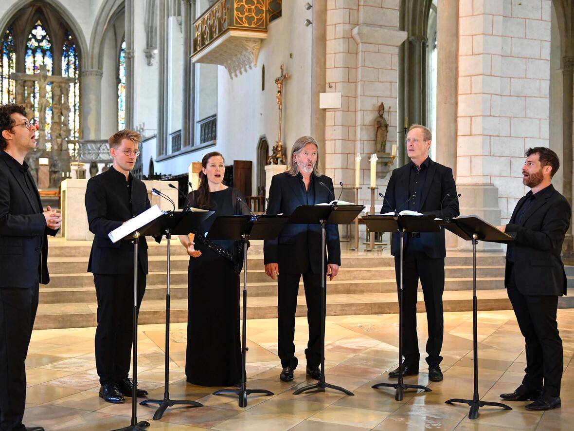 Das Ensemble AUXantiqua eröffnete die Palestrina-Nacht im Dom.