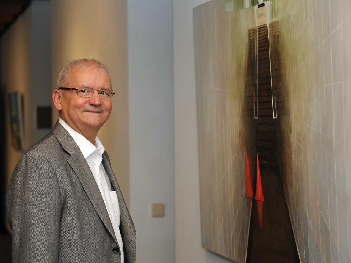 Andreas Jauss, Pfarrer und Künstler. (Foto: Clemens Knorpp)