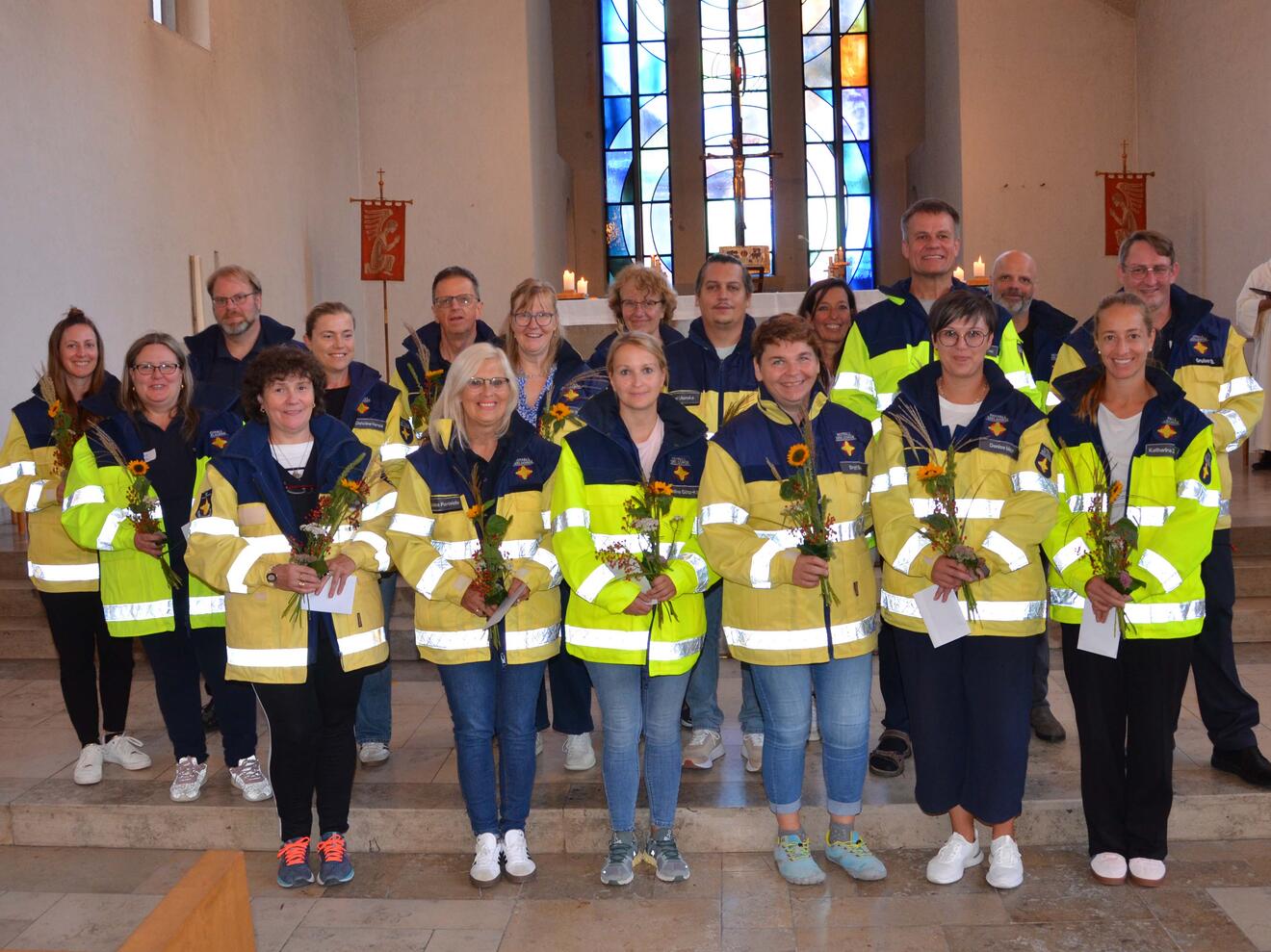 Als neue Mitarbeiterinnen und Mitarbeiter werden sie die Notfallseelsorge ab sofort mit ihrem Dienst unterstützen. (Foto: Daniel Jochem)