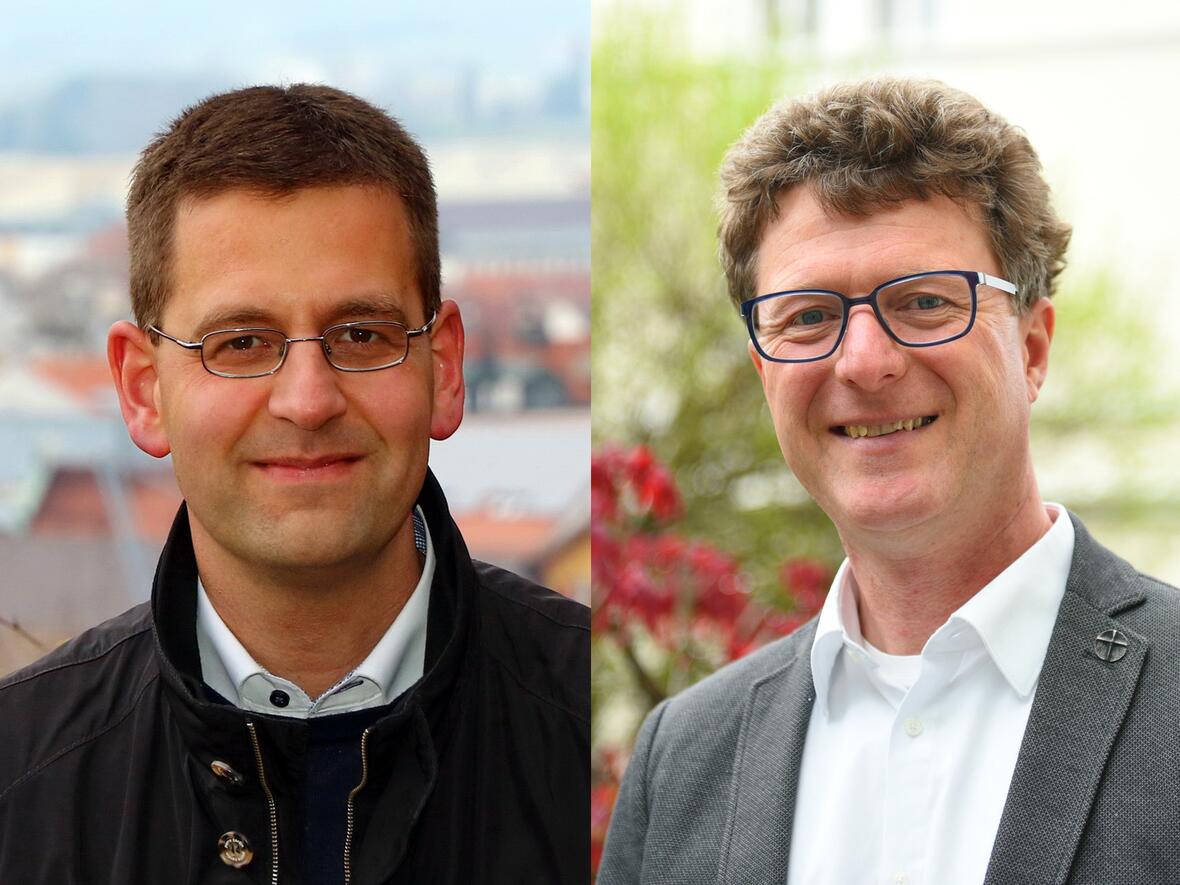 Pfarrer Olived Rid (l.) und Pfarrer Frank Deuring (Fotos: PG Marktoberdorf u. Maria Rösch / pba)