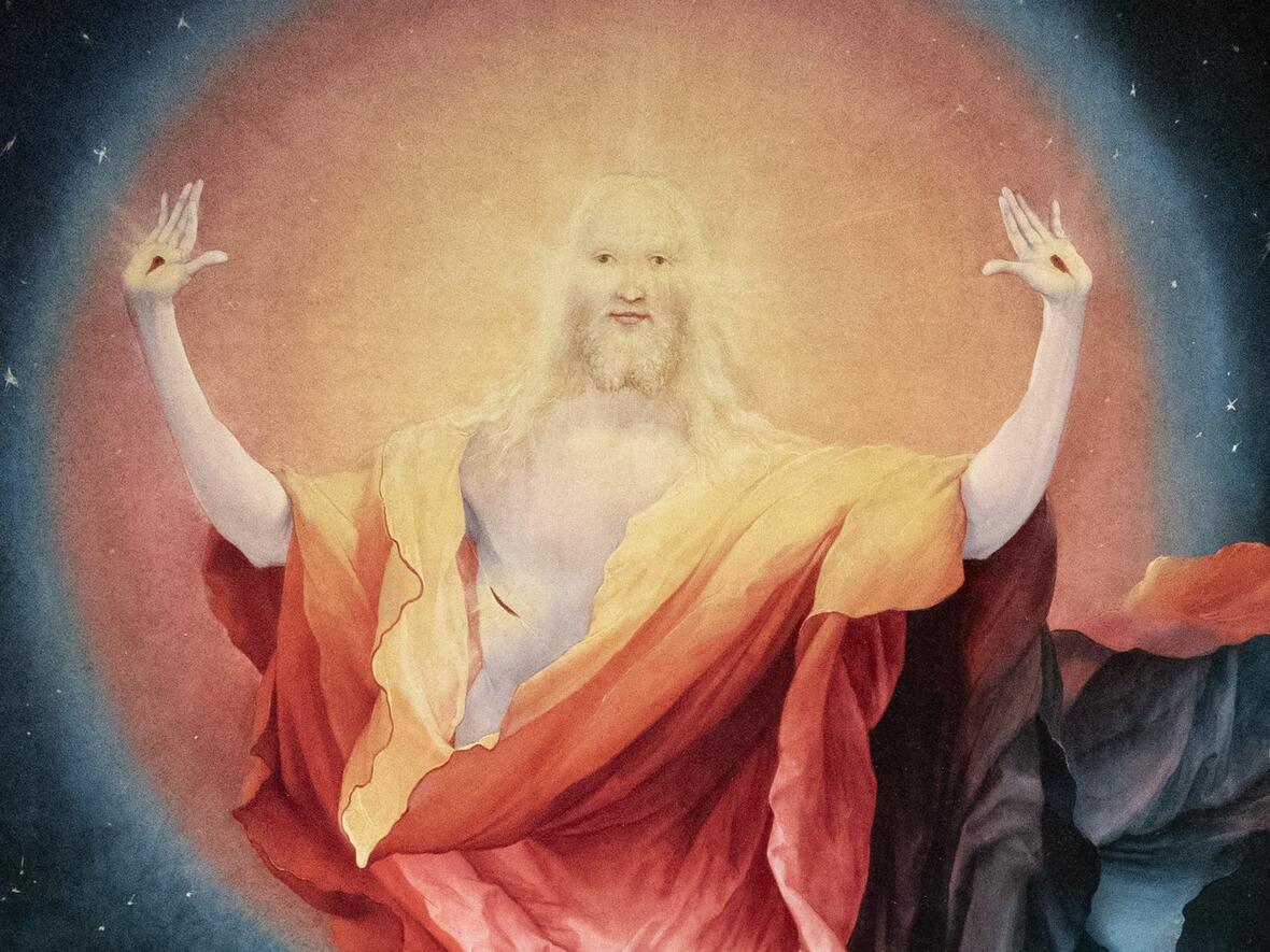 Die Auferstehung Christi auf dem Isenheimer Altar. (Gemälde: Matthias Grünewald)
