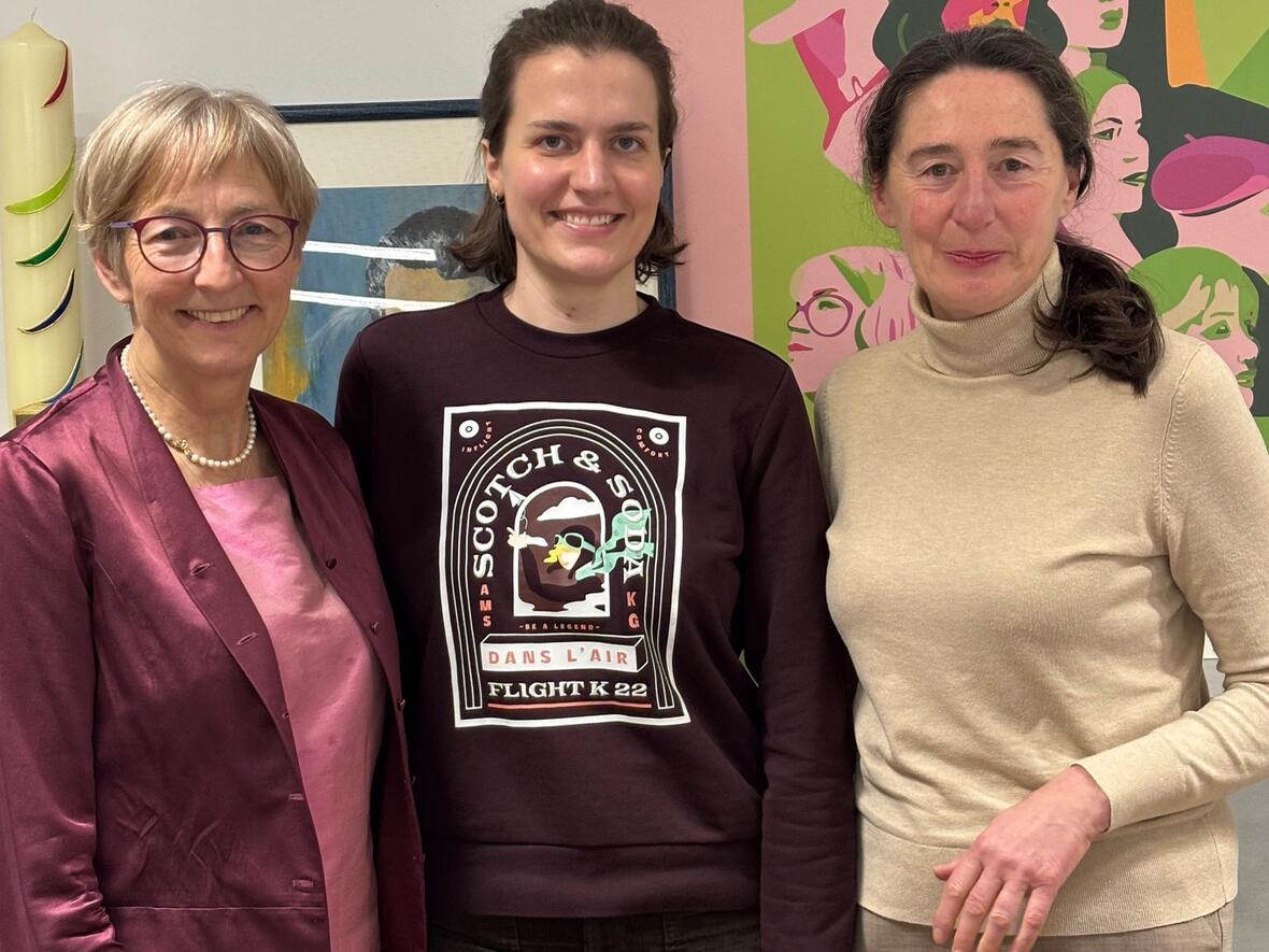Das neue Leitungsteam der Arbeitsgemeinschaft Katholischer Frauen Bayerns (von links): Sabine Slawik, Judith Becki, Anna Pfenninger (Foto: KDFB)