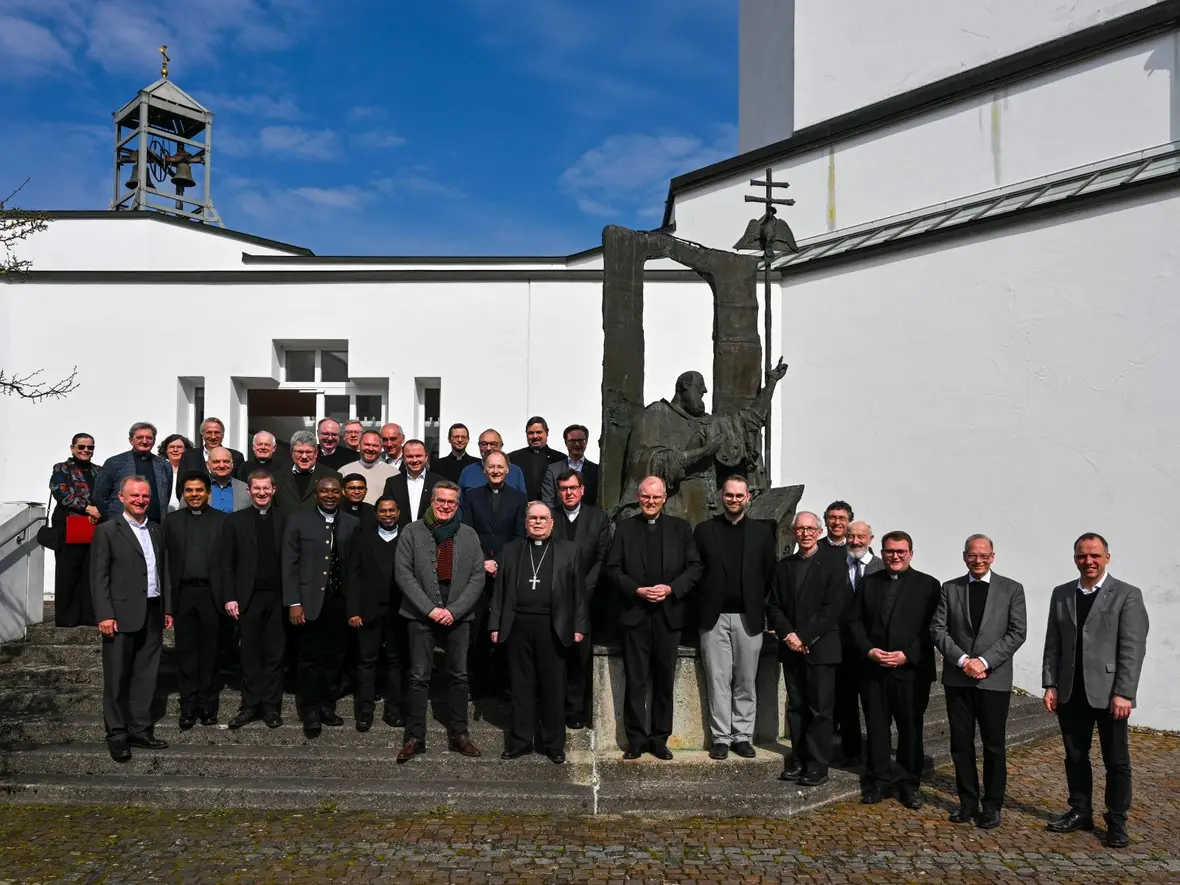 Der Priesterrat des Bistums Augsburg bei seiner konstituierenden Sitzung im Priesterseminar St. Hieronymus (Fotos: Julian Schmidt / pba)