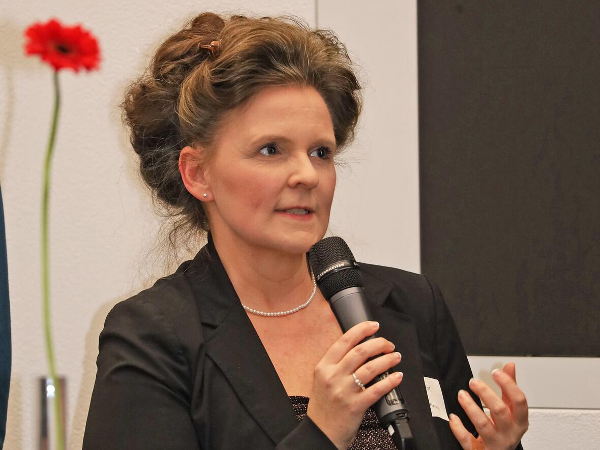 Bundesgeschäftsführerin Dr. Daniela Ruf warb für mehr Bekanntheit des Kreuzbundes als „Anker, Lebensschulen und als ein Stück Zuhause“ mit Vorbildcharakter für die Gesellschaft. (Fotos: Bernhard Gattner / Caritas Augsburg)