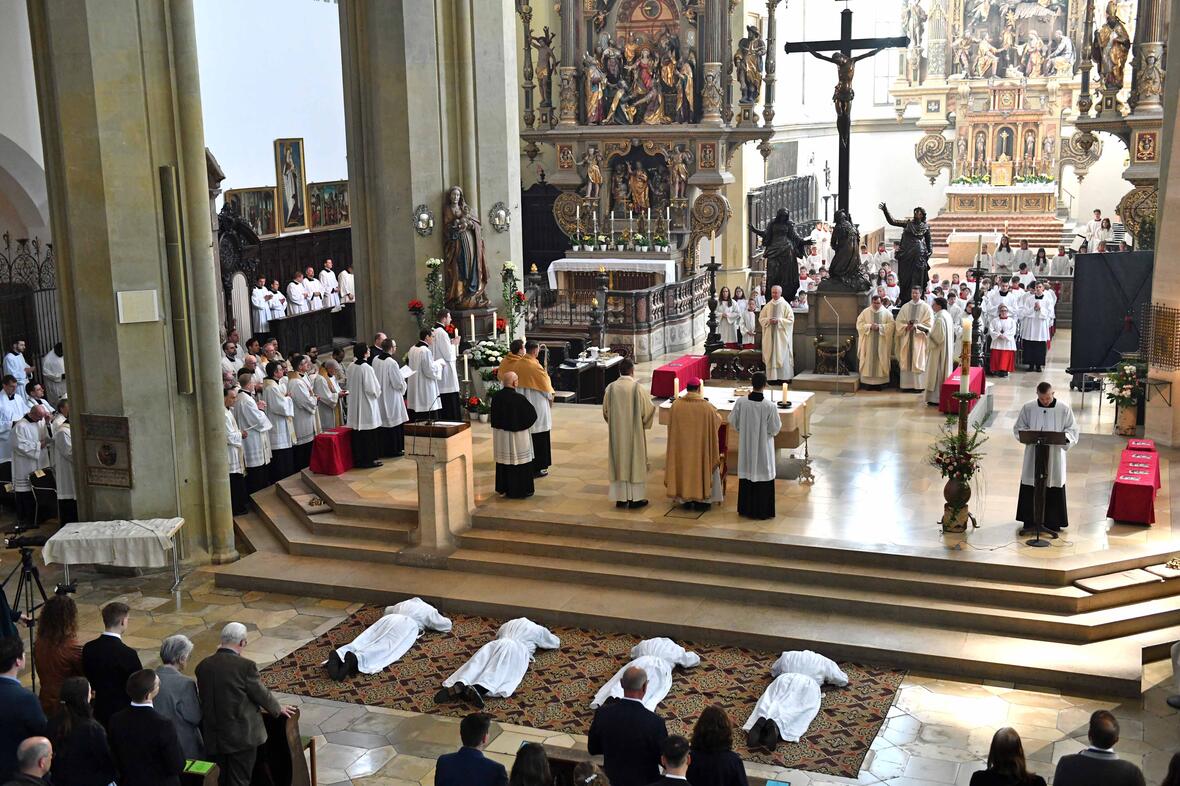 Diakonenweihe in der Basilika St. Ulrich und Afra:  (Fotos: Nicolas Schnall / pba)