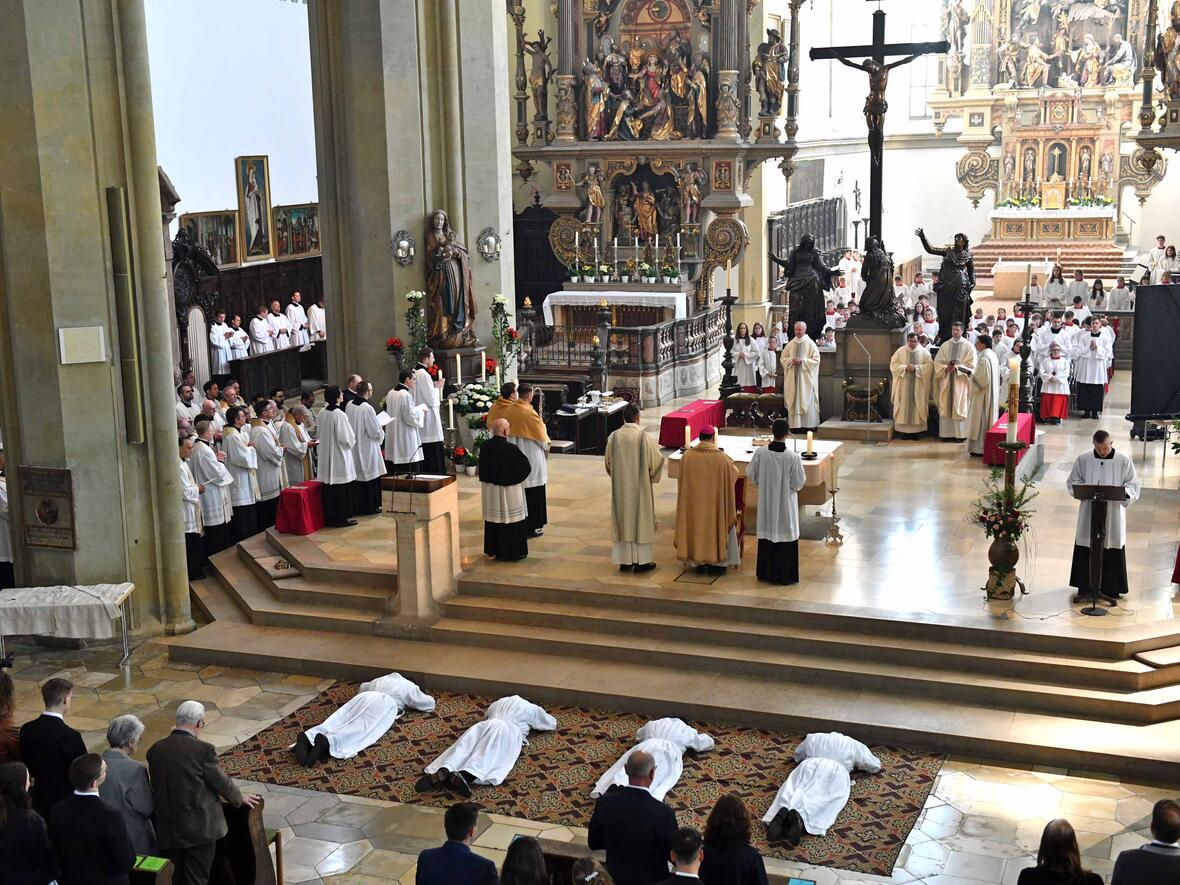 Diakonenweihe in der Basilika St. Ulrich und Afra:  (Fotos: Nicolas Schnall / pba)