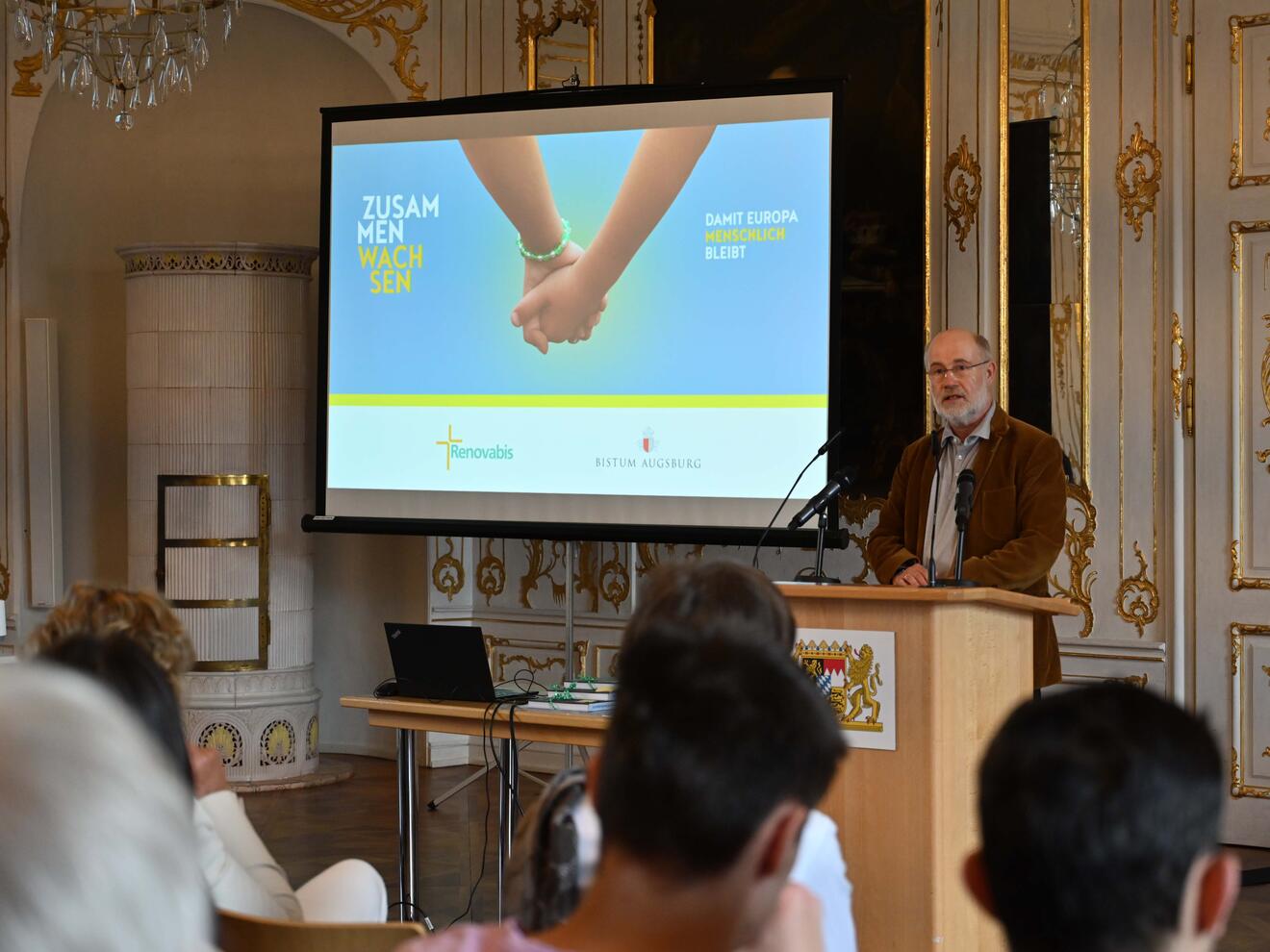 Prof. Harald Lesch betonte in seinem Impuls, wie wichtig gemeinschaftliches Tun ist. 