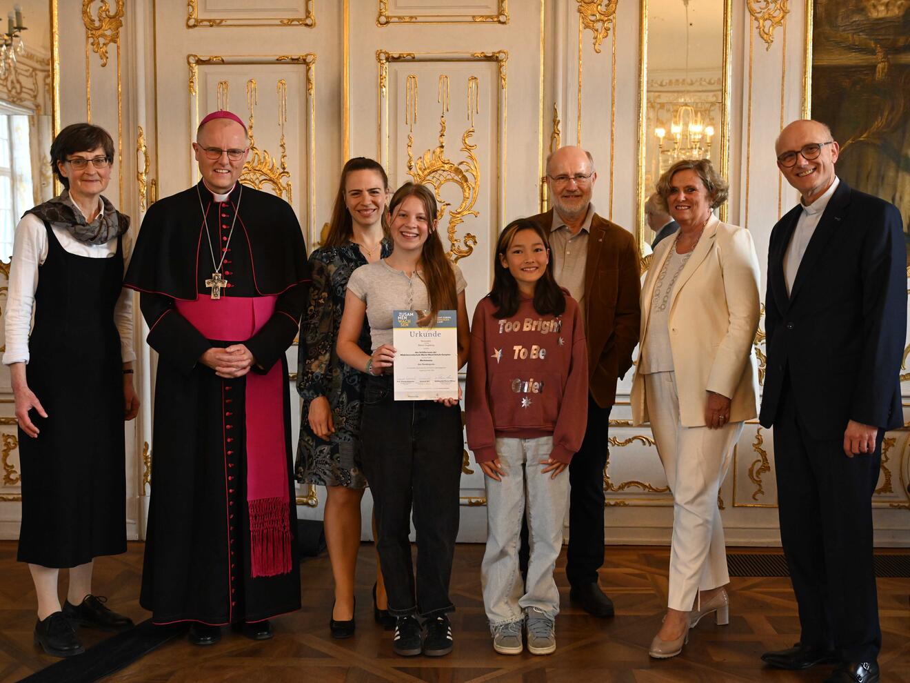 Mit einem Sonderpreis wurden die "Werte-Teams" der Mädchenrealschule Maria-Ward in Kempten geehrt.   