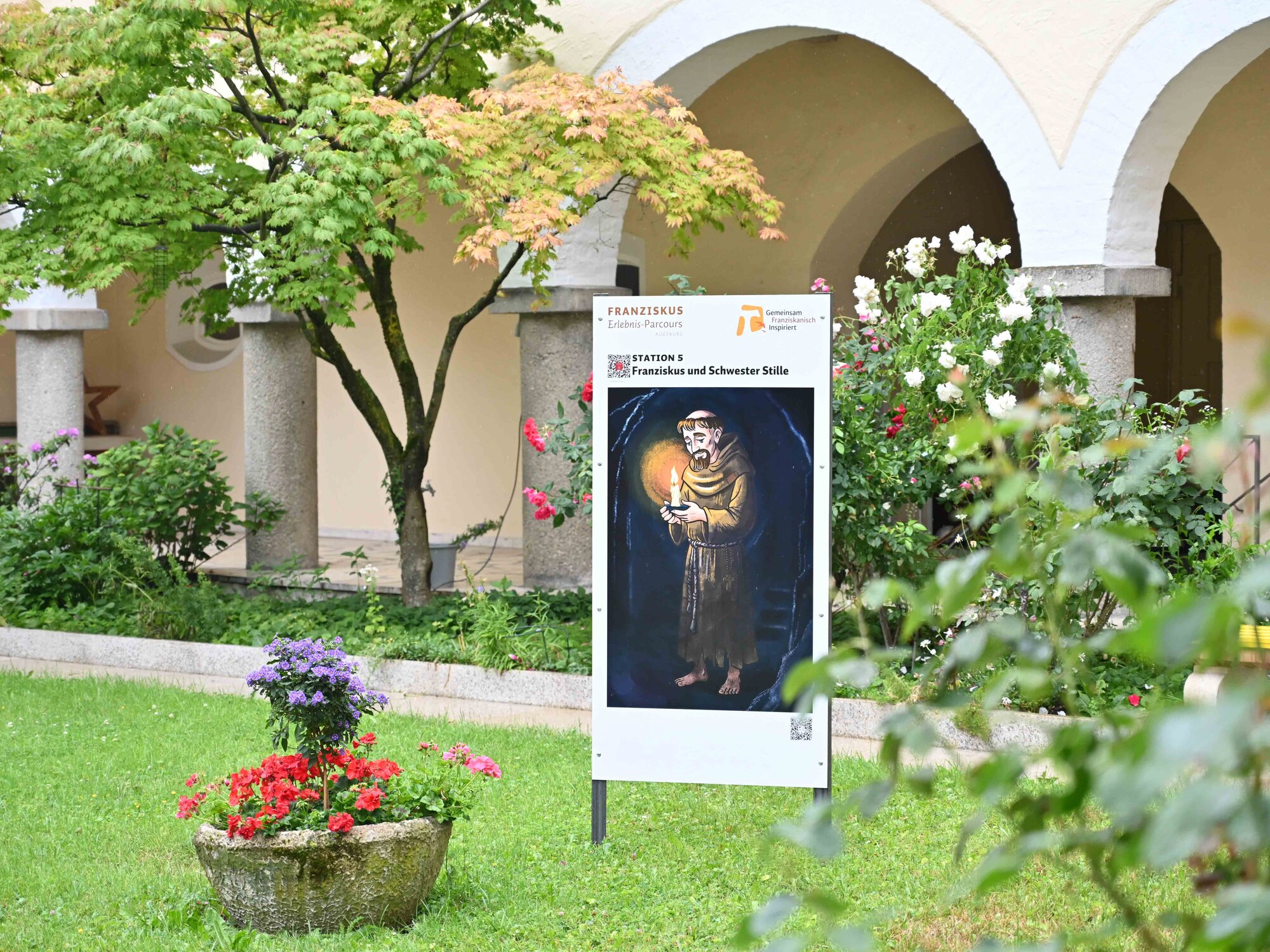 Eröffnung Franziskus-Erlebnisparcours (Foto Maria Rösch_pba)