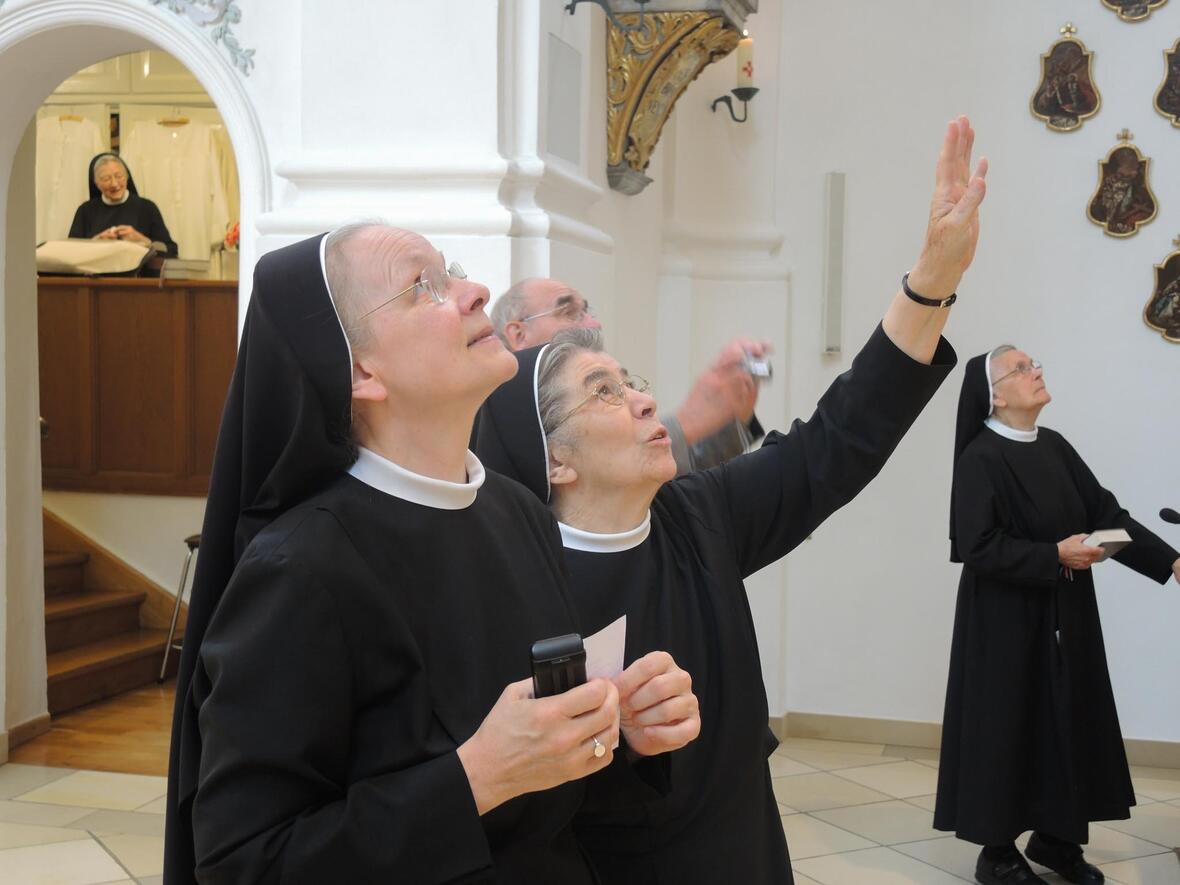 Über 10 Monate lang konnten die Schwestern ihre Klosterkirche nicht fürs Gebetszeiten nutzen. (Fotos: Roswitha E. Mitulla / Katholische Sonntagszeitung)