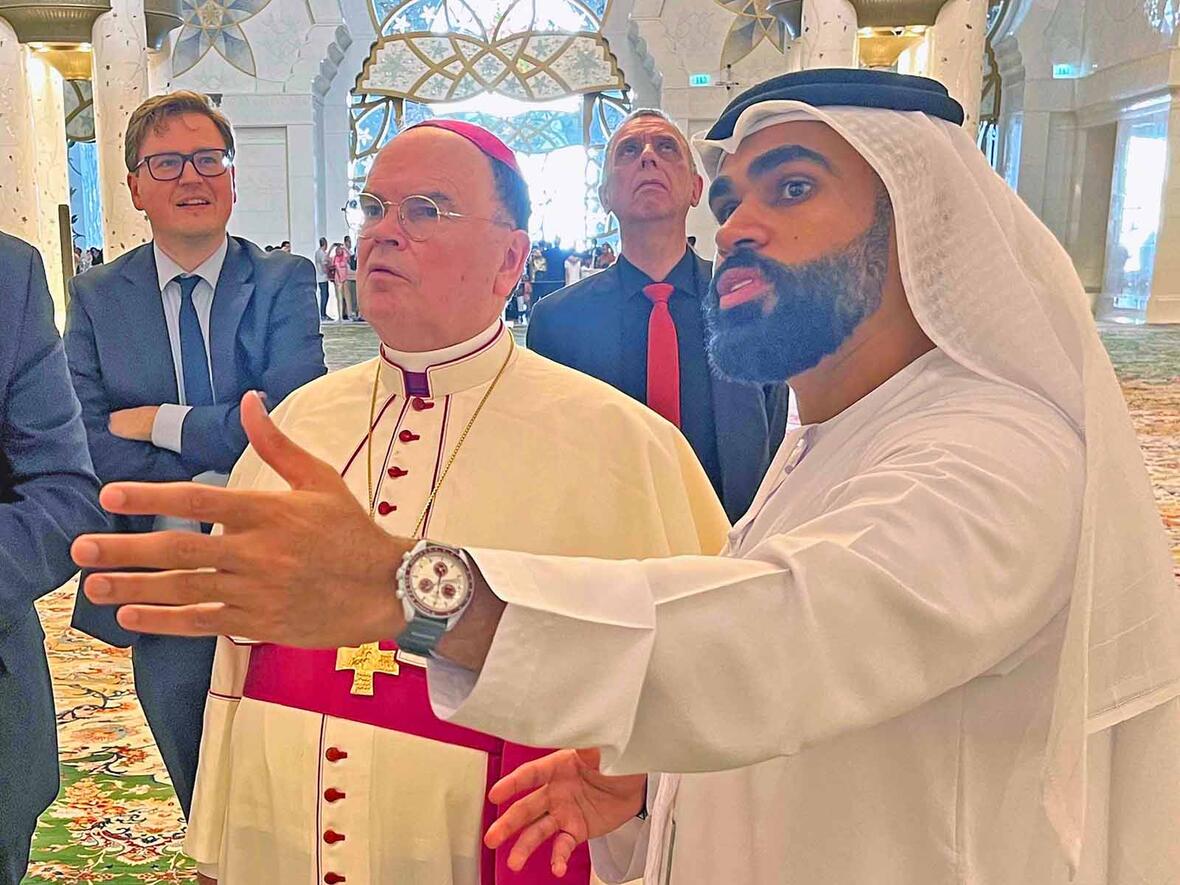 Bischof Bertram besuchte 2023 Abu Dhabi. (Foto: Ulrich Bobinger / pba)