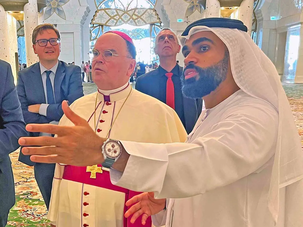 Bischof Bertram besuchte 2023 Abu Dhabi. (Foto: Ulrich Bobinger / pba)