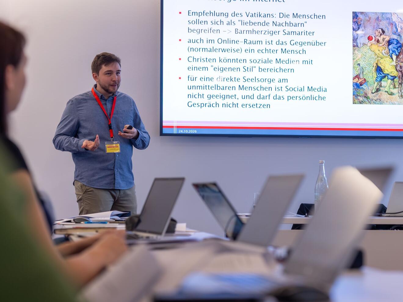 Die Arbeit mit und auf den sozialen Medien fand besonderes Interesse.