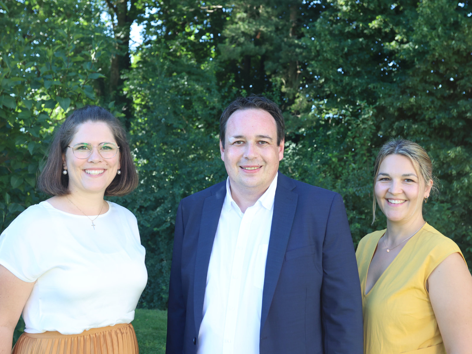 Das neue Leitungsteam der Notfallseelsorge: (v.l.) Sabrina Jehle, Martin Linder und Sina Pitschen.