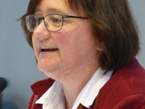 Impulse zur Spiritualität der Geistigen Werke der Barmherzigkeit kamen von Gerlinde Knoller (Gemeinschaft Christlichen Lebens und Sachausschuss "Pastorale Fragen"). (Foto: Michael Widmann)