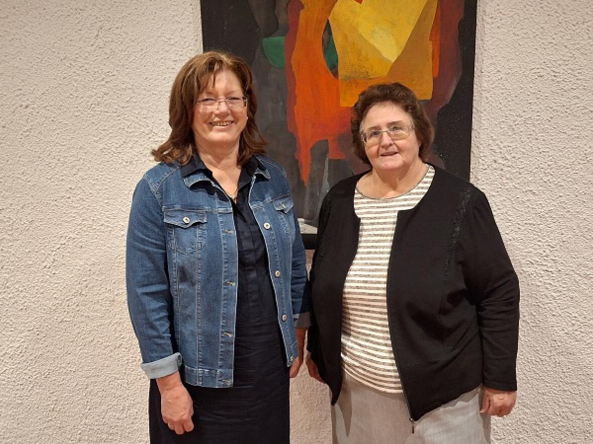 Hildegard Schütz und Sieglinde Hirner (Vorsitzende und 1. stellv. Vorsitzende Diözesanrat – von links) Foto: Karin Alletsee, Diözesanrat