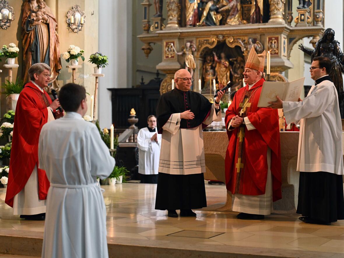 Vorstellung des Kandidaten durch den Regens.